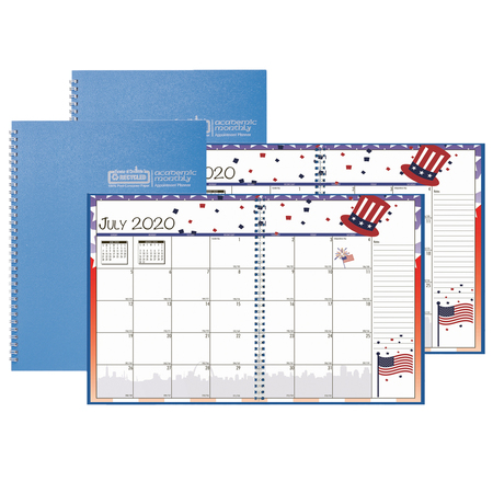 HOUSE OF DOOLITTLE Academic Seasonal Monthly Calendar Planner, Jul-Jun, 7 x 10, PK2 2395-08